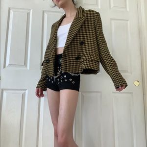 Zara houndstooth blazer 👋🏻